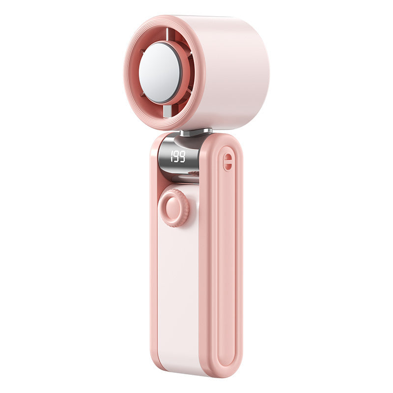 Portable Mini Fan Compact Rechargeable Personal Fan with Adjustable Speeds and LED Display