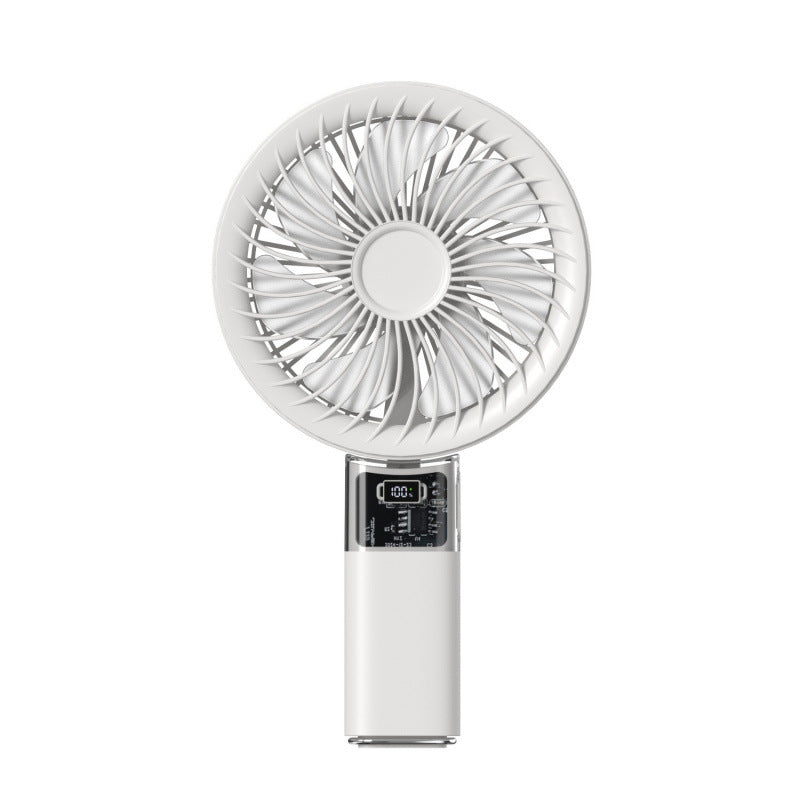Harrow Portable Rechargeable Desk Fan High-Powered Wireless Cooling with Adjustable Speeds and Digital Display
