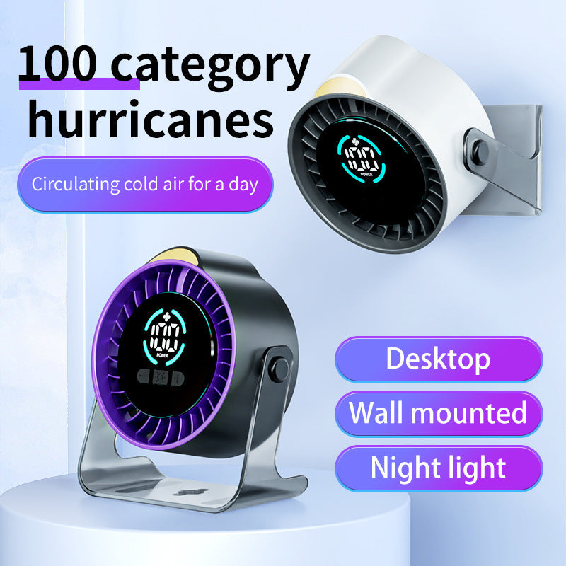 Rechargeable Air Cooler Fan with Silent Magnetic Motor and Adjustable Cooling Levels
