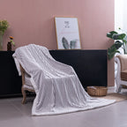 Brehn Women's Soft Velvety Cuddle Blanket Lightweight Warm Cozy Throw Blanket