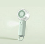 Portable Mini Handheld Fan with USB Rechargeable Mist Function Quiet Compact