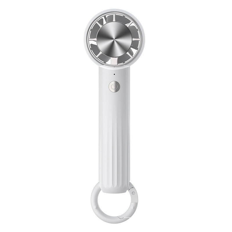 Ladies Portable Rechargeable Hand Fan with Flexible Handle USB Charging Lightweight