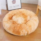 Fluffy Dog Bed Hypoallergenic Soft Round Non-Slip Machine Washable