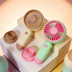 Portable Battery-Powered Hand Fan for Women Lightweight Quiet Operation Ergonomic Grip
