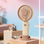 Portable Battery-Powered Hand Fan for Women Lightweight Quiet Operation Ergonomic Grip