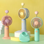 Portable Handheld Fan USB Powered Lightweight Quiet Operation Cute Animal Design