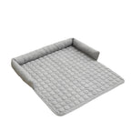 Cozy Cat Bed Plush Ergonomic Raised Sides Non-Slip Base Comfortable Pet Lounger