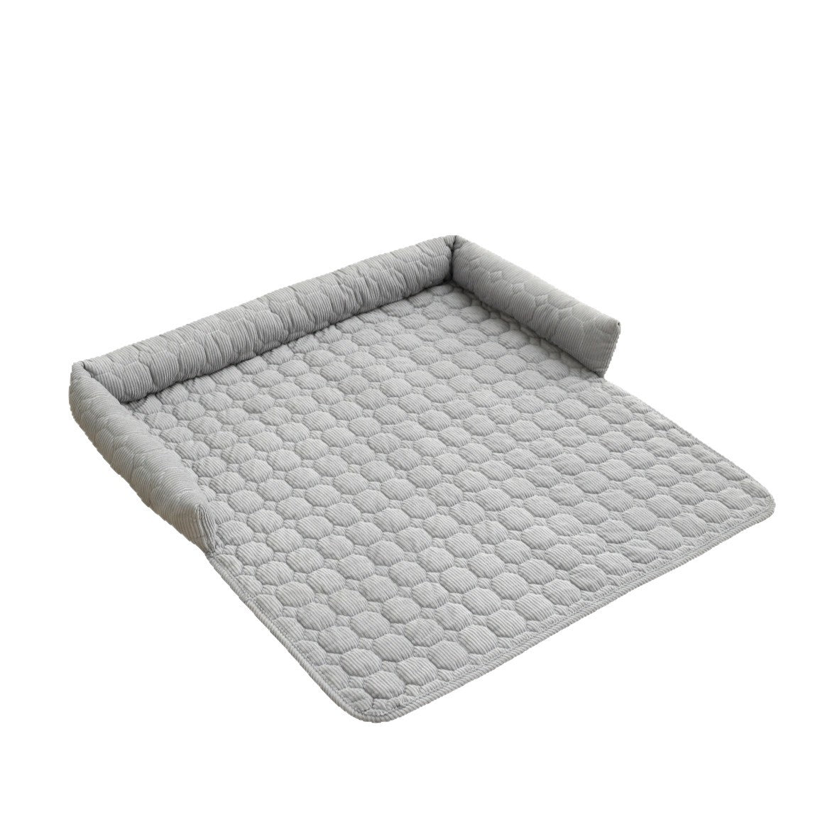 Cozy Cat Bed Plush Ergonomic Raised Sides Non-Slip Base Comfortable Pet Lounger