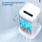 Desktop Micro Cooler USB Powered Evaporative Personal Fan with Touch Control and Adjustable Tilt
