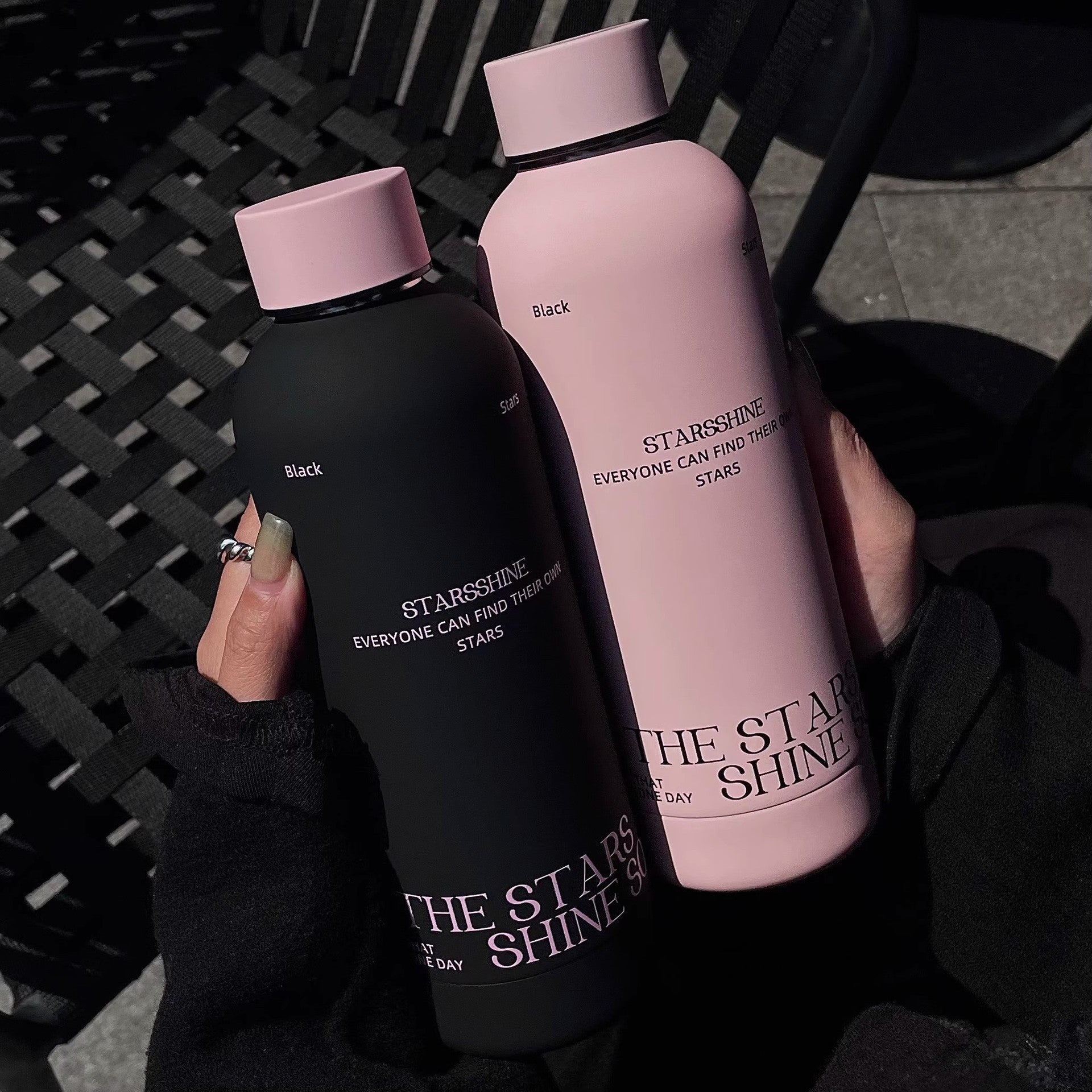 Women's Insulated Water Bottle BPA-Free Ergonomic Design with Carrying Strap for Hot and Cold Drinks