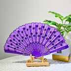 Women's Folding Fan Artistic Design Lightweight Compact Handheld Accessory