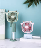 Harrow Mist Spray Fan Handheld Rechargeable Portable Cooling Fan with Adjustable Speeds