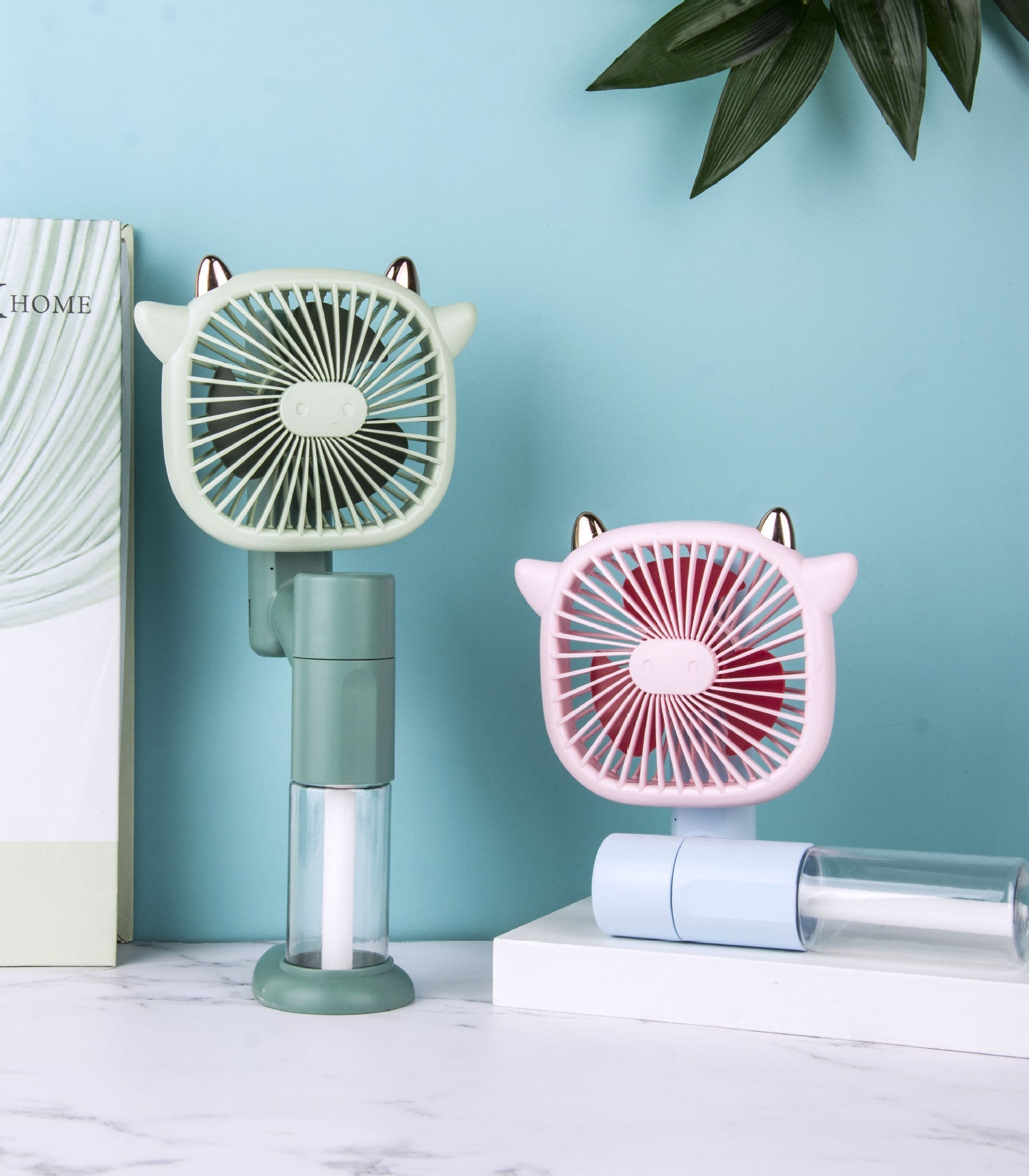 Mist Spray Fan Handheld Portable Rechargeable Personal Cooling Fan with Adjustable Speeds
