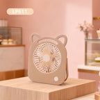 USB Desk Fan Compact Portable Quiet Motor Adjustable Tilt Reindeer Design