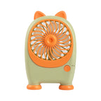 Portable Handheld Fan Rabbit Design USB Rechargeable Adjustable Speeds Lightweight for Women