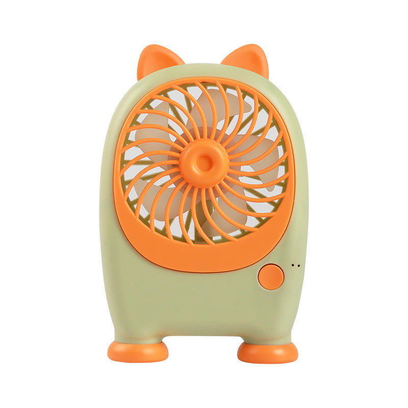 Portable Handheld Fan Rabbit Design USB Rechargeable Adjustable Speeds Lightweight for Women