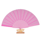 Ladies Decorative Fan with Elegant Wooden Handle Lightweight Stylish Accessory