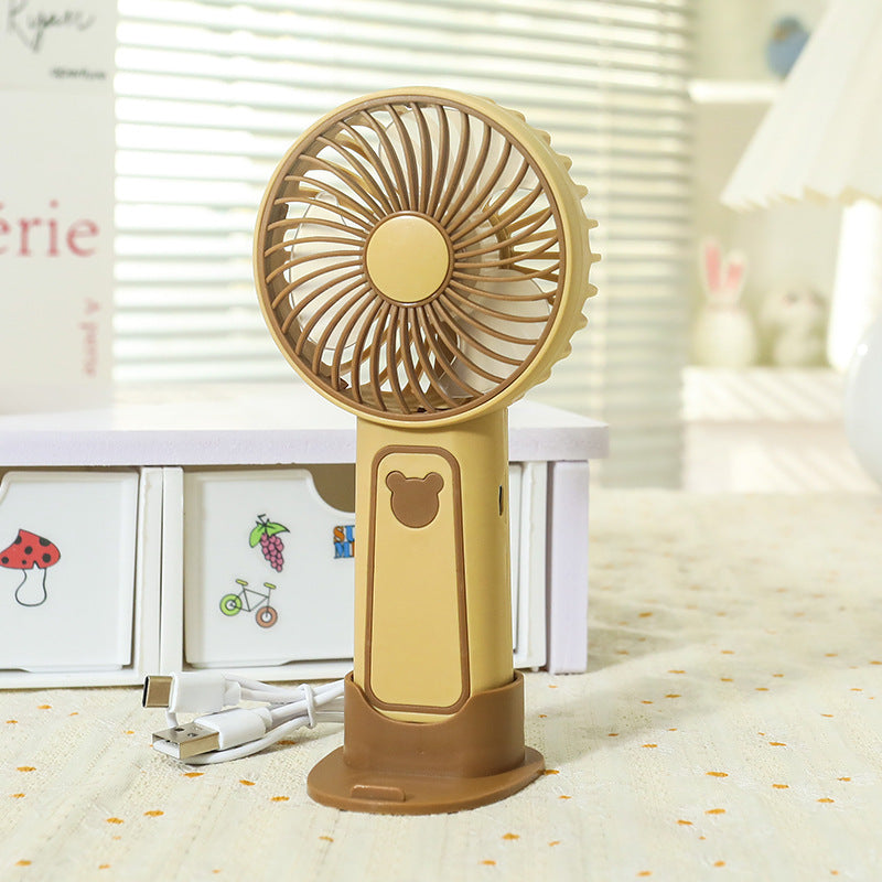 Portable Mini Fan with Flexible Mount USB Connection Compact Personal Cooling for Women