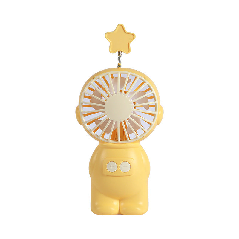 Mini Portable Fan with Star Attachment Unisex Compact Quiet Personal Fan