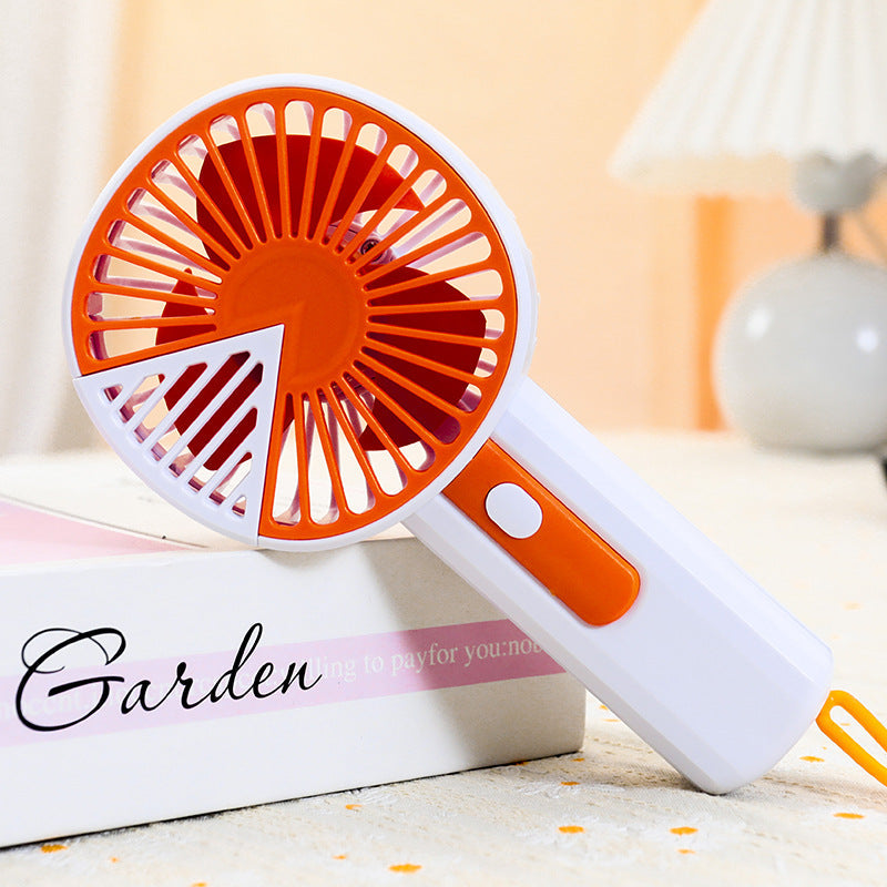 Portable USB Fan with Ergonomic Handle Lightweight Rechargeable Personal Cooling Fan