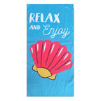 Brehn Beach Towel Soft Quick-Drying Microfiber Palm Tree Design Blue Large