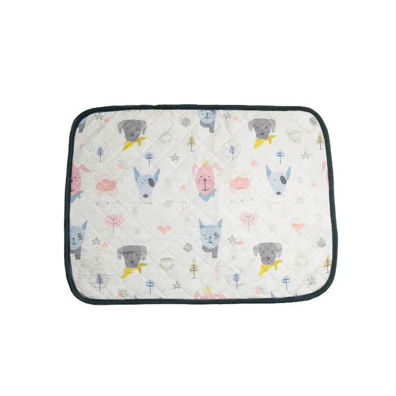 Harrow Pet Bed Soft Velvety Comfort Mat Non-Slip Floral Design for Dogs and Cats