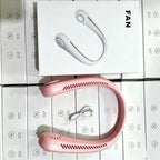 Women's Portable Neck Fan Rechargeable USB Quiet Adjustable Speed