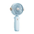 Harrow Portable Handheld Fan Cute Character Design Rechargeable Adjustable Speed Quiet Operation