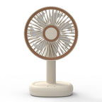 Portable Table Fan USB Rechargeable Adjustable Tilt Quiet Operation Compact