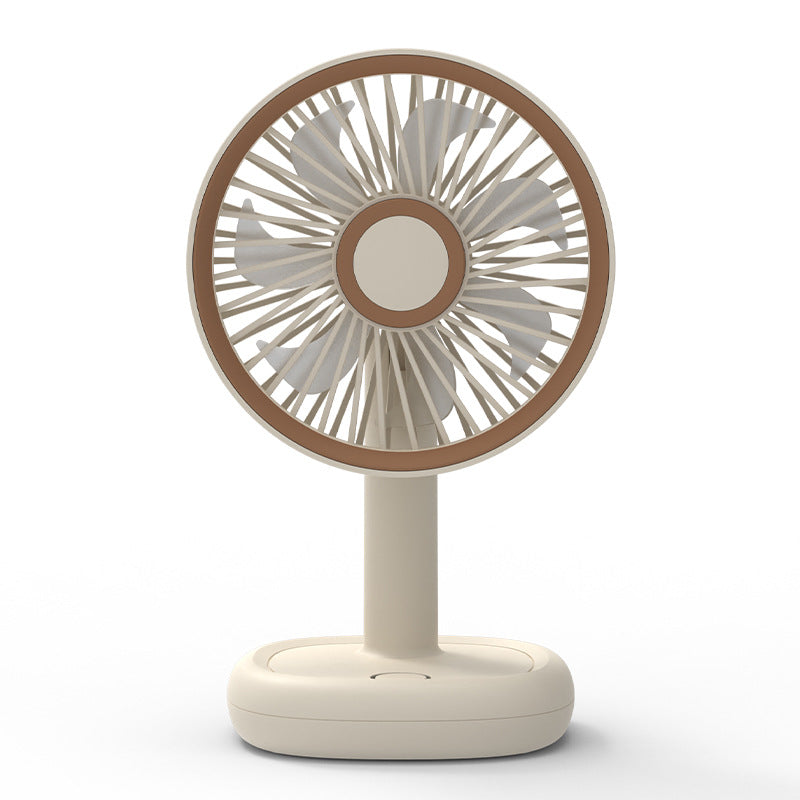 Portable Table Fan USB Rechargeable Adjustable Tilt Quiet Operation Compact