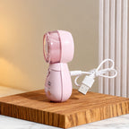 Portable Hand Fan for Women with USB Rechargeable Misting Spray and Cute Bear Design