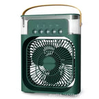 Portable Battery Fan with Water Misting and Carrying Handle Unisex Compact Rechargeable