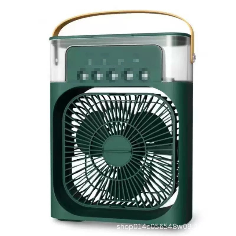 Portable Battery Fan with Water Misting and Carrying Handle Unisex Compact Rechargeable
