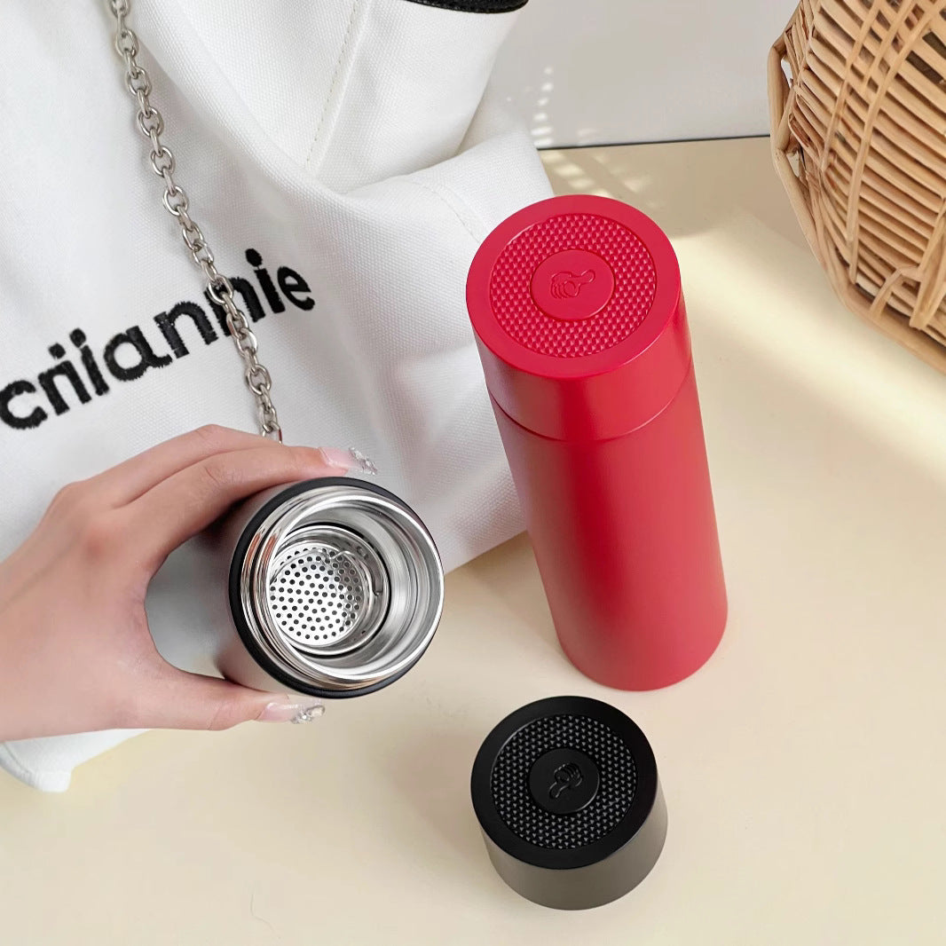 Women's Insulated Stainless Steel Water Bottle Double Wall Vacuum Leak-Proof Lid