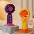Portable USB Rechargeable Hand Fan for Women Lightweight Playful Design Compact Personal Cooling
