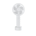 Women Portable Hand Fan USB Rechargeable Compact Lightweight Cooling Fan