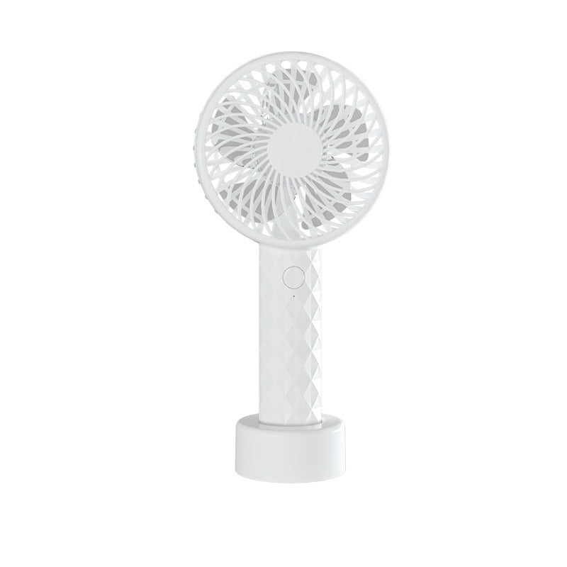 Women Portable Hand Fan USB Rechargeable Compact Lightweight Cooling Fan