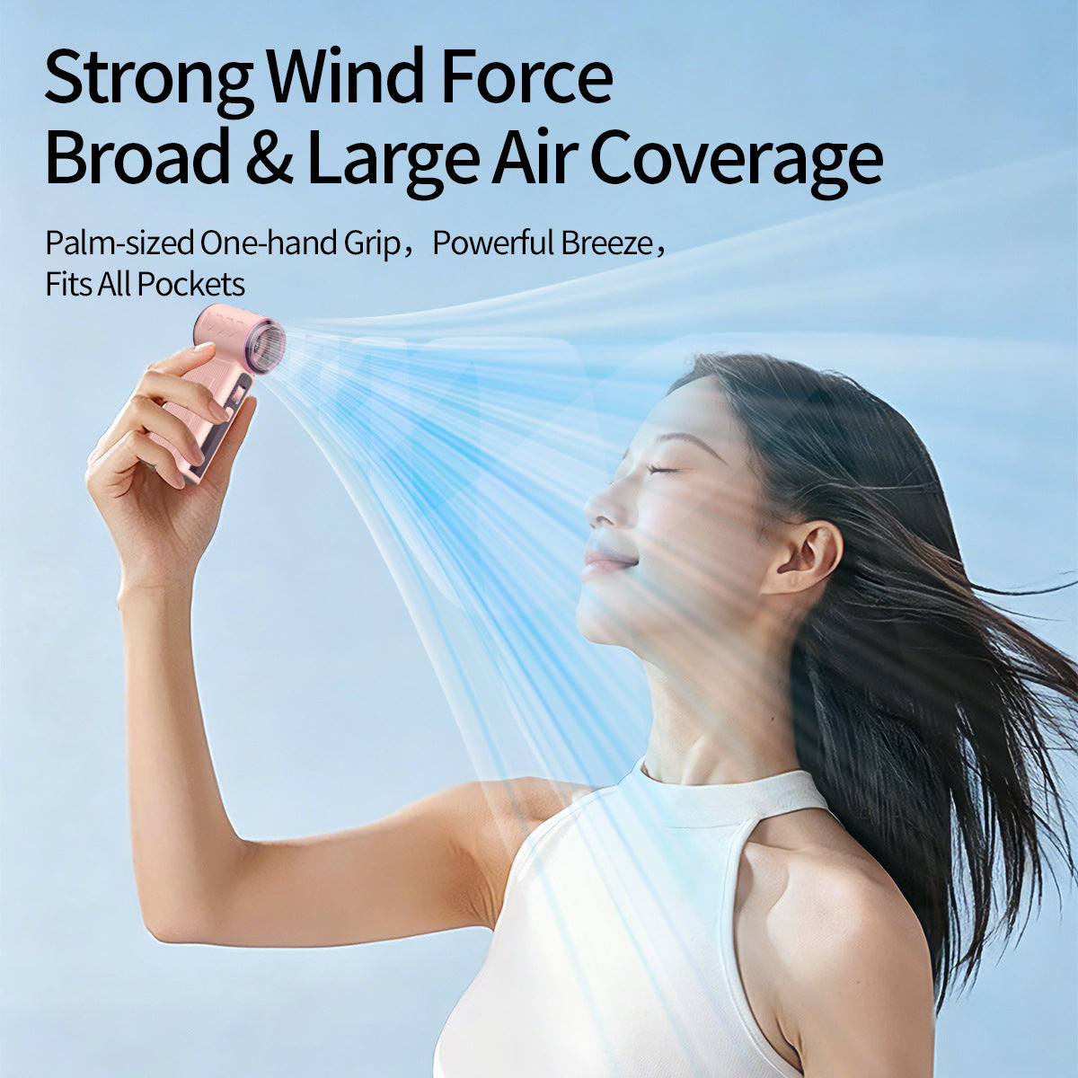 Portable Mini Fan with Power Bank Function Lightweight Quiet Operation