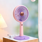Portable Mini Fan USB Rechargeable Adjustable Speed Compact Personal Handheld Fan