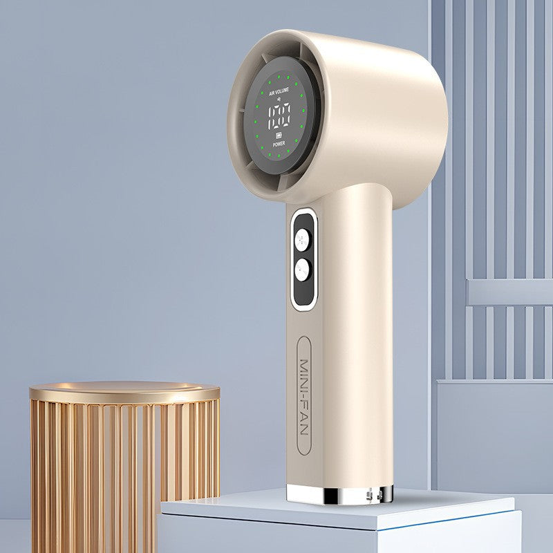 Advanced Airflow Handheld Fan Portable Adjustable Speed Digital Display