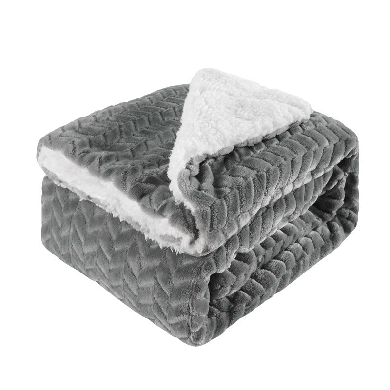 Thermal Insulating Blanket Soft Hypoallergenic Microfiber Fleece Cozy Throw