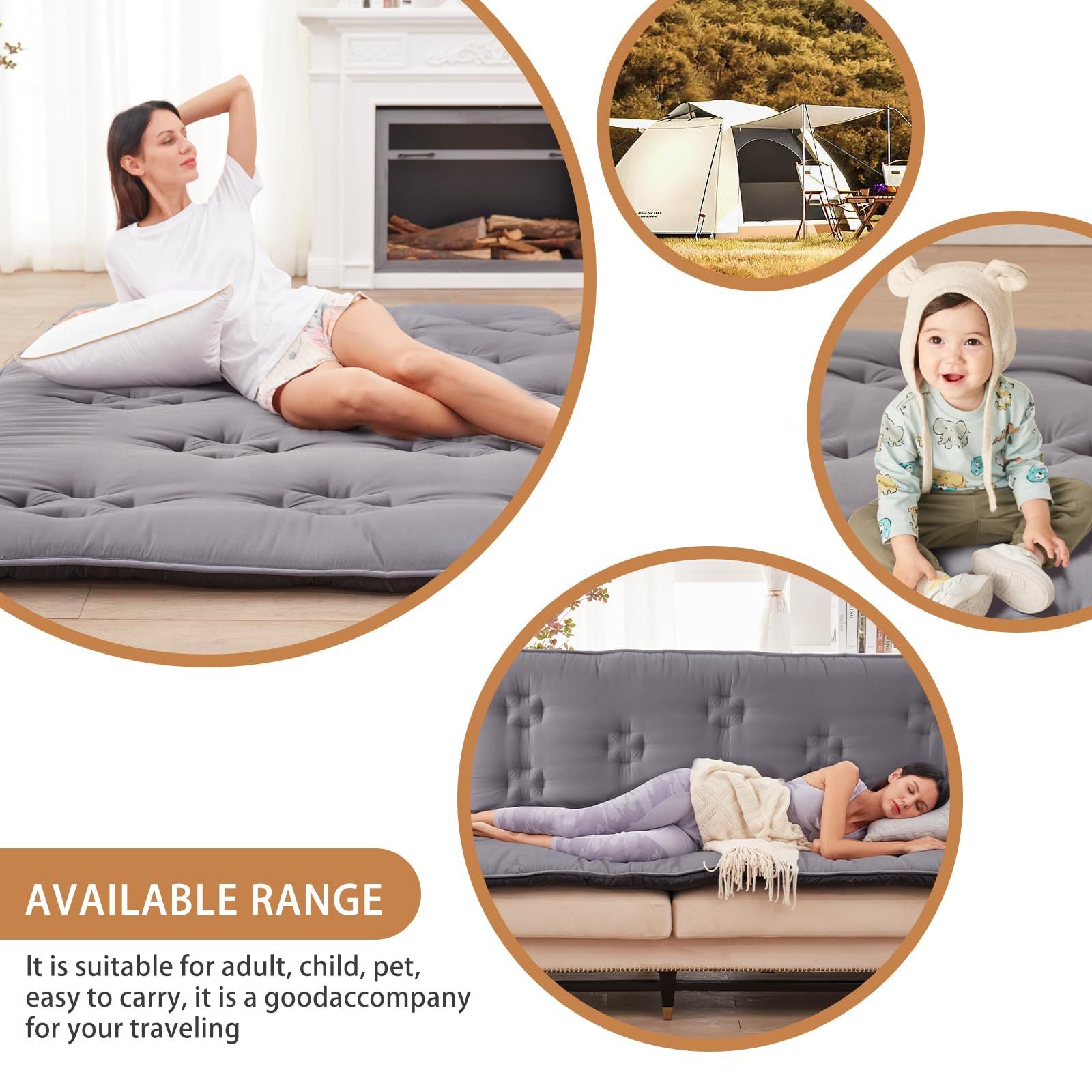 Women Sleep Flair Mattress Pad Soft Breathable Removable Cover