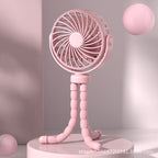 Flexible Tripod Mini Fan Portable Rechargeable Quiet Operation Adjustable Angle