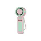 Portable Rechargeable Handheld Cooling Fan with Adjustable Speeds and Built-In Stand