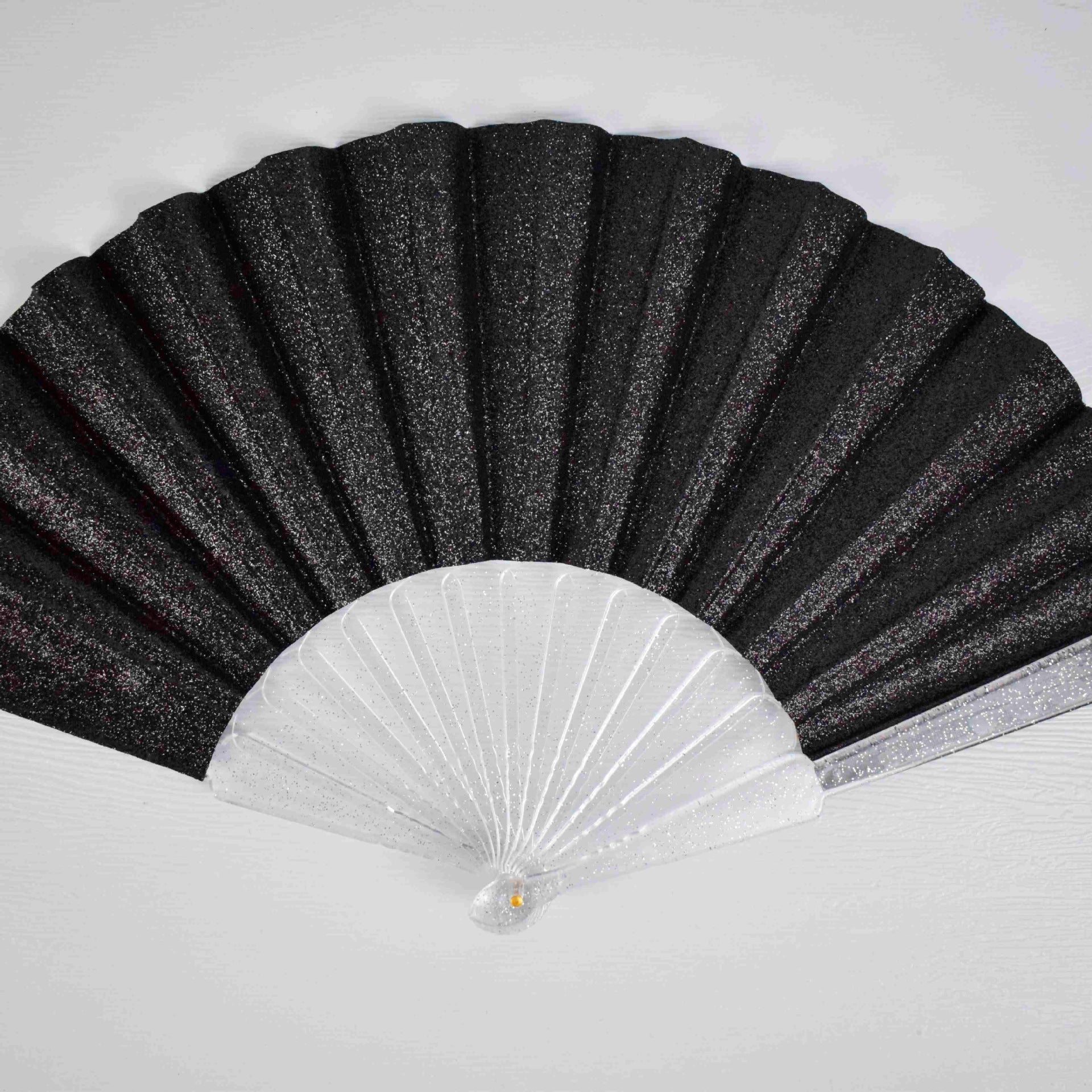 Ladies Hand Fan Glittering Sparkling Foldable High-Quality Material
