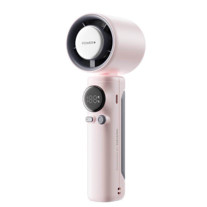 Handheld Smart Cooling Fan Portable Rechargeable with Adjustable Speed and LCD Display