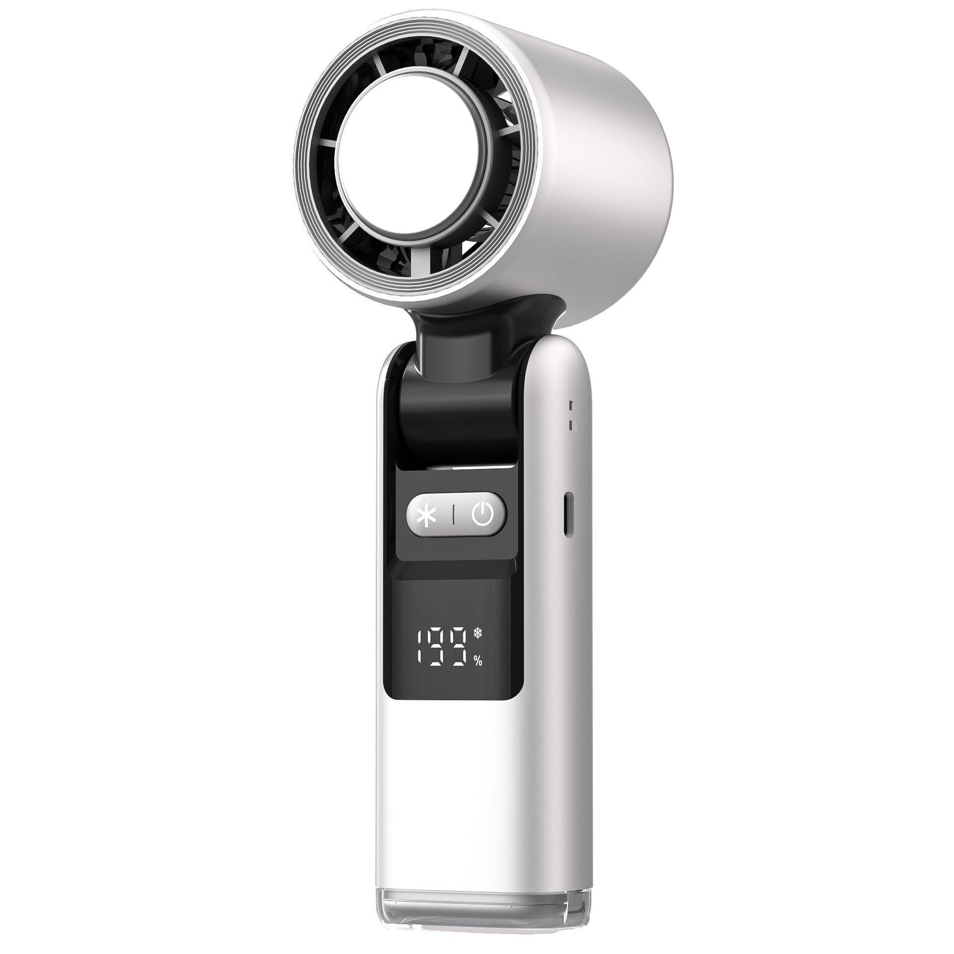 Portable Smart Mini Fan Lightweight Rechargeable Personal Cooling Device with Digital Display