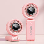 Portable Handheld Fan Rechargeable Battery Lightweight Quiet Motor Adjustable Speeds