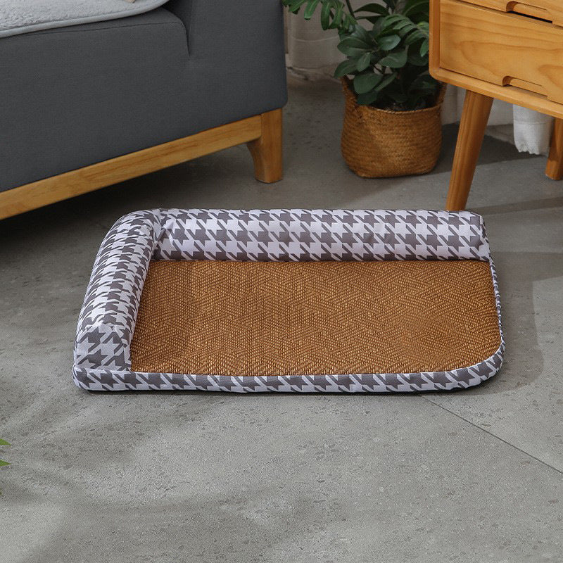 Elevated Edge Pet Bed Cozy Supportive Non-Slip Bottom Removable Cover