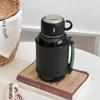Unisex Stainless Steel Insulated Carafe Double Wall Vacuum Flask with Handle